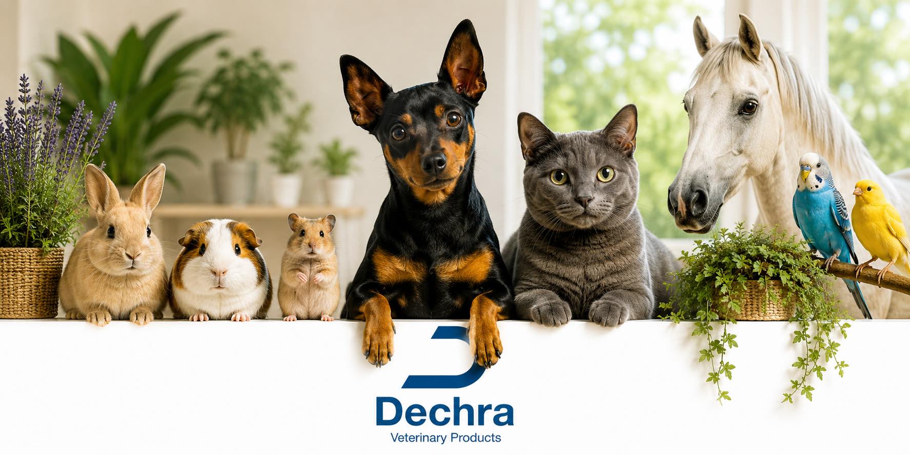 Dechra Produkte für Hunde, Katzen, Kleintiere und Vögel