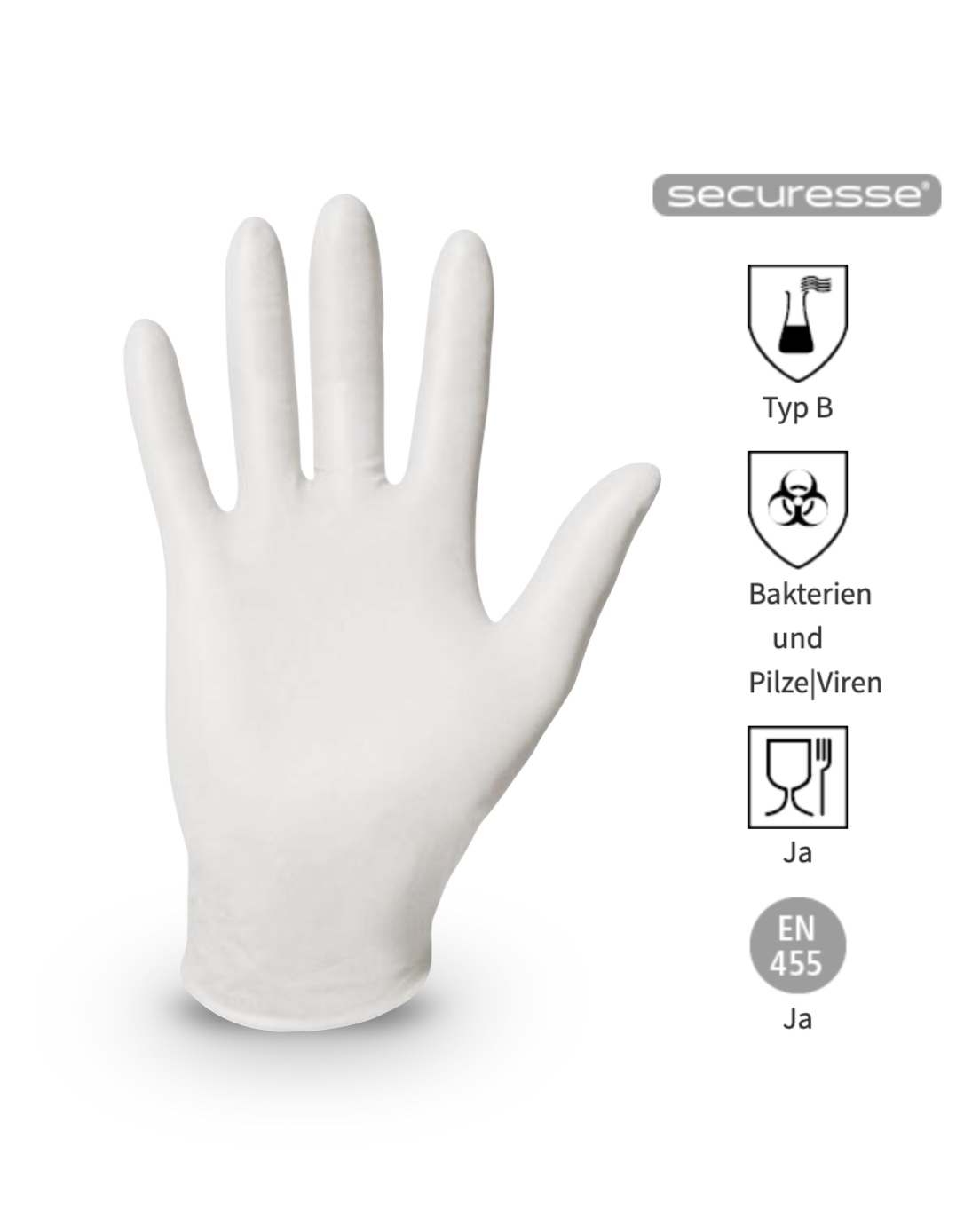 Einweg-Nitrilhandschuhe 100 Stck WHITE 35 - Gre M  avi-complete.de